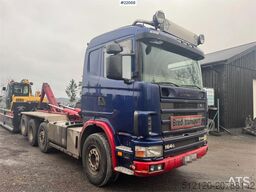 Scania R164 580 8x2 tridem hook truck
