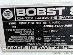 Bobst Autoplatine SPO 160-A Matic