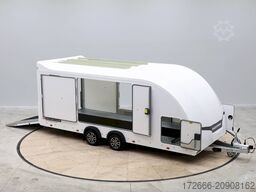 Brian James Trailer RACE SPORT 341-5521-35-2-12-W 550X210X196CM 3500KG GESCHLOSSENER AUTOTRAILER | WEISS