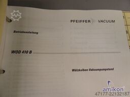 Pfeiffer Oerlikon Leybold WOD 410 B mit SC 60 D u. WKP 500A