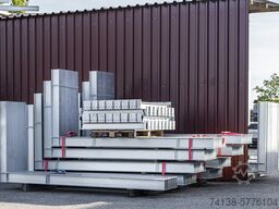 4 Stück Kragarmregal-Ständer einseitig Höhe 3 m / Nutztiefe 1,2 m / Länge 4 m