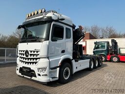 MERCEDES-BENZ 3253 Arocs mit HMF 3220 Kran und JOAB Abroller