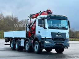 MAN TGS 35.470 8x4 Pritsche + FASSI F345RB Kran,JIB