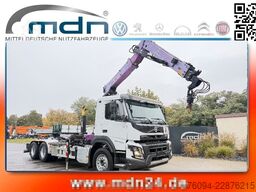 VOLVO FMX 460 6x4 liftachse Abrollkipper KRAN 13m FUNK