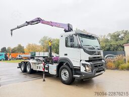 VOLVO FMX 460 6x4 liftachse Abrollkipper KRAN 13m FUNK
