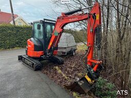 Kubota U36-4 Beltegraver m/ 4 skuffer, rotortilt og klype