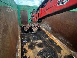 CONTAINER SCARRABILE USATO A CIELO APERTO + GRU
