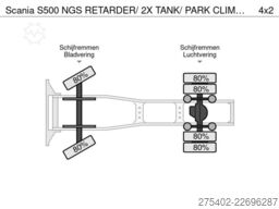 Scania S500 NGS RETARDER/ 2X TANK/ PARK CLIMA/ ACC