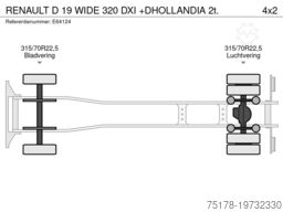 RENAULT D 19 WIDE 320 DXI +DHOLLANDIA 2t.