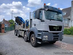 MAN TGS 41.440 8x4 open laadbak + kraan