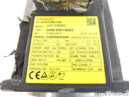 Fanuc A06B-0061-B003 AC Servomotor SN: C156F28C3 + Pulsecoder A860-2020-T301