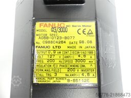 Fanuc A06B-0123-B077 AC Servo Motor SN: C988C4264