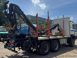 MAN 33.464 DFALC 6x6 Allrad Holzlkw mit Kran Bj 2003