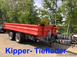Möslein TTD 19 Schwebheim  19 t Tandemkipper- Tieflader, Breitbereifung