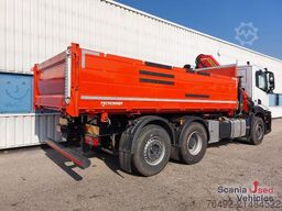 IVECO X-WAY 460 AD  3-S-Kipper + Frontkran PK18002 EH