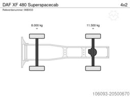 DAF XF 480 Superspacecab