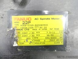 Fanuc 22P / A06B-0729-B202 # 0500 AC Spindle Motor SN: C902K1005