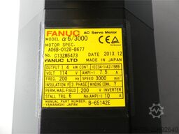 Fanuc A06B-0128-B677 AC Servo Motor SN: C113ZM5473 --