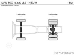 MAN TGX 18.520 LLS  - NIEUW