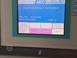 ASCO pelletizer BP407 (blocks / slices and pellets)