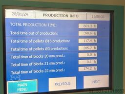 ASCO pelletizer BP407 (blocks / slices and pellets)