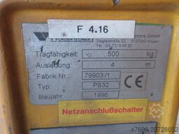 Vetter Kran Drehkran Hallenkran 500KG PS32 NL 500Kg 0,5t L 4m + Kettenzug H3,2