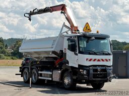 RENAULT C 380* KIPPER 5,20 m* KRAN/FUNK * 6x4 * TOP