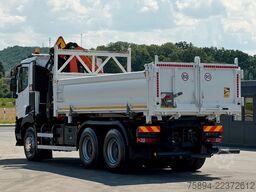 RENAULT C 380* KIPPER 5,20 m* KRAN/FUNK * 6x4 * TOP