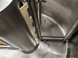 Terlet Verticale kook-roerketel met schraapwerk