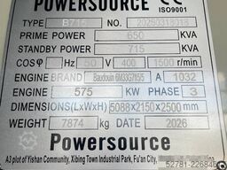 Baudouin 6M33G715/5 - 715 kVA Generator - DPX-19880