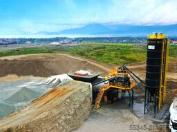 FABO Mobile Concrete Batching Plant 100 m3/h Mobile Concrete Batching Plant