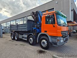 Mercedes-Benz Actros 3241 8X4 Containersysteem/ 20T HMF crane...