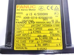 Fanuc A06B-0216-B200 # 0100 Motor SNC05XF2945 + A860-2000-T321 --