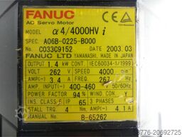 Fanuc A06B-0225-B000 AC Servomotor Seriennummer: C033C9152