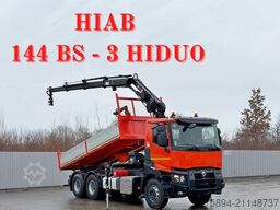 RENAULT C 430 *KIPPER 5,60m* HIAB 144 BS - 3 HIDUO* 6x4