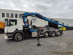 Scania P360 8x2 Tridem container Crane HIAB 244