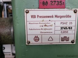 VEB Pressenwerk Morgenröthe PSGZ 25