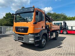MAN 18.320 3Skipper mit HIAB 111 Kran + Greifer
