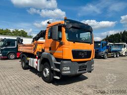 MAN 18.320 3Skipper mit HIAB 111 Kran + Greifer
