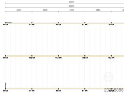 10x20m Lagerbühne , Belastung : 500kg/qm Unterkante: 2,5m ,ca. 200qm Systembühne