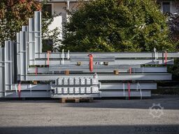 4 Stück Kragarmregal-Ständer einseitig Höhe 4,16 m / Tiefe 1,2 m / Länge 4 m