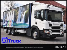SCANIA P 320 P 6x2,, Getränke, Lenkachse, LBW: Dhollandia DHLM 30
