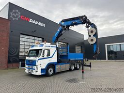 Volvo FM 420 6x2 Tractor unit / SZM HMF 4720 + Flyjib...