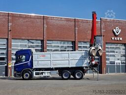 Scania G500 6x2 - Tipper + Palfinger epsilon M110L - R...