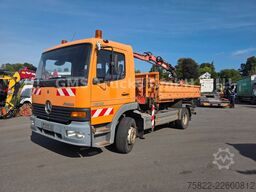 MERCEDES-BENZ Atego 1218 / Kipper+Kran / load 5,2ton / E3