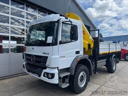 Mercedes-Benz Atego Atego 1725 4x4 Flatbed with Hyva HB120 Crane