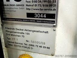 DECKEL FP 1-GENERALÜBERHOLT + Teilapparat