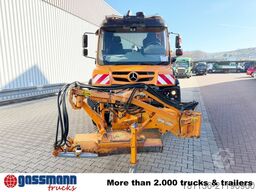 Unimog U 527 4x4, Kommunalhydraulik, Schmidt Mähgerät,