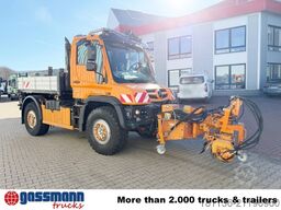 Unimog U 527 4x4, Kommunalhydraulik, Schmidt Mähgerät,