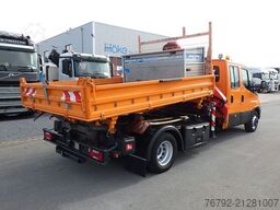 IVECO 70 C 18 DoKa/Kipper/Palfinger Kran/Greifer/2xAHK